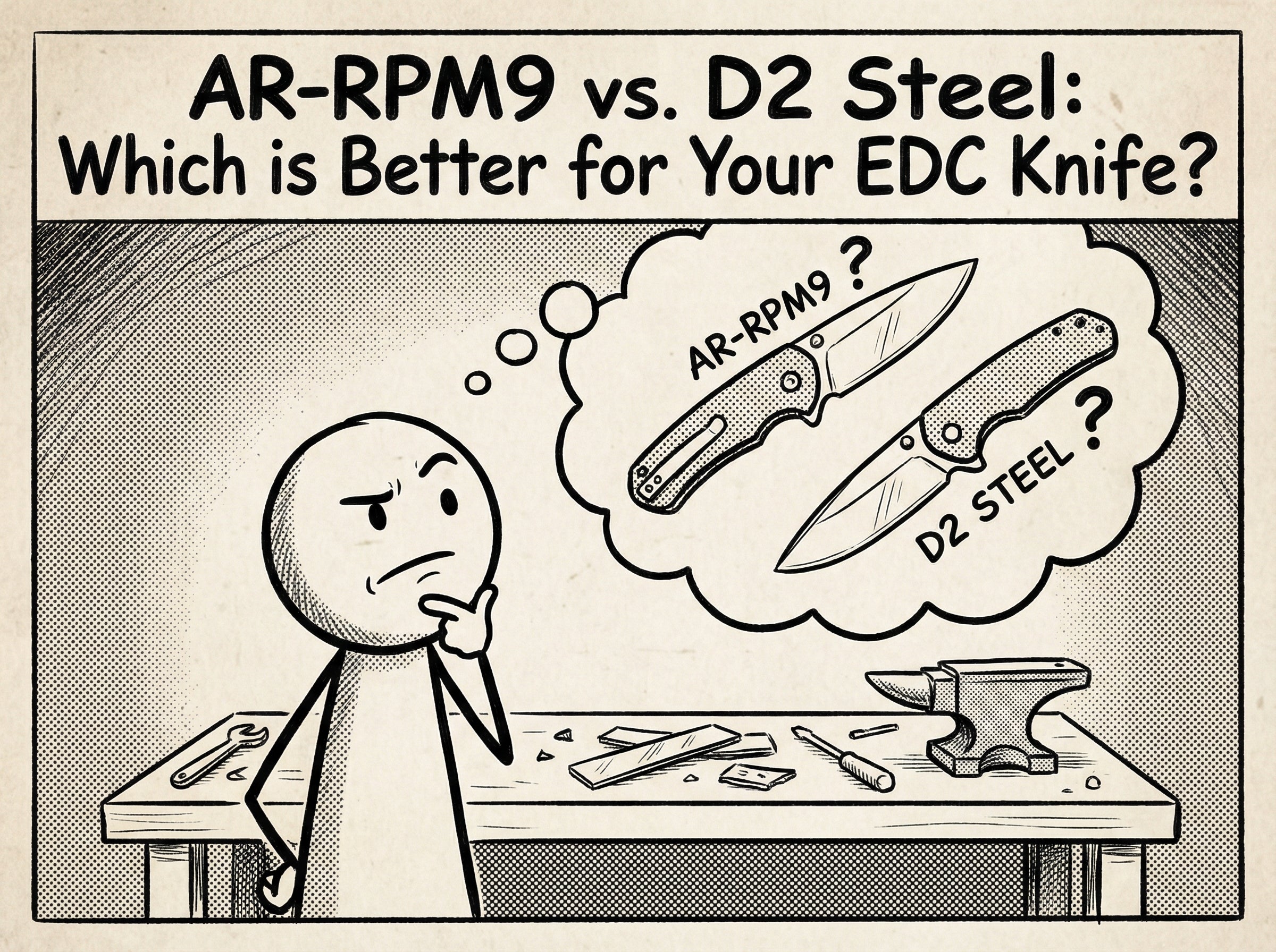 AR-RPM9 vs. D2 Steel: Which is Better for Your EDC Knife?