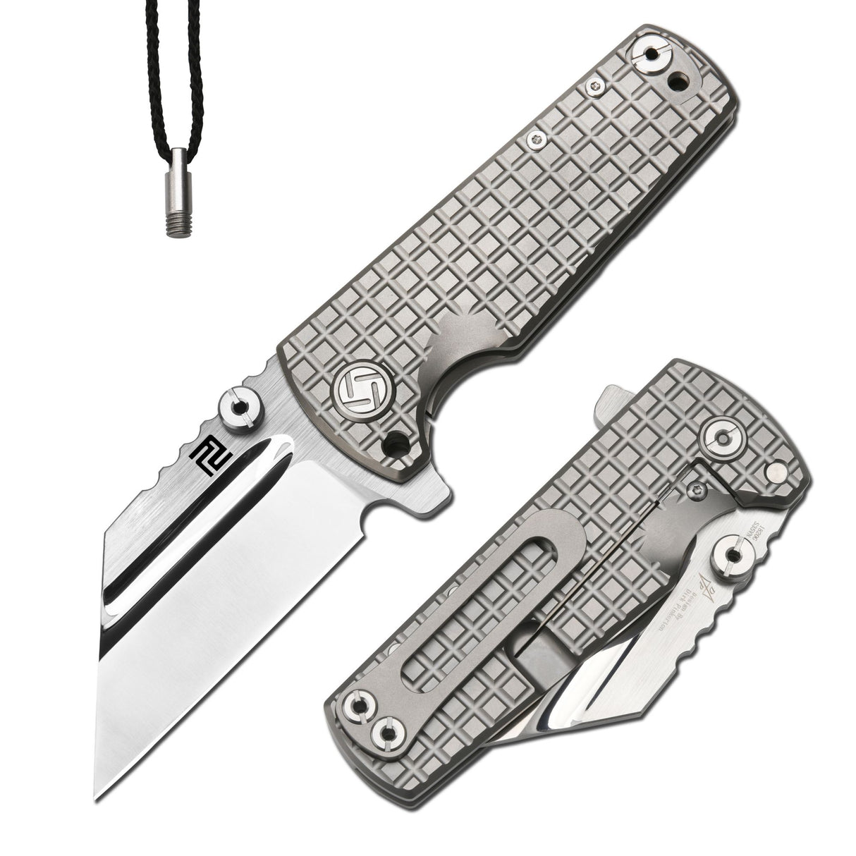 Artisan Cutlery Proponent ATZ-1820G S35VN Blade Titanium Handle Folding Knives