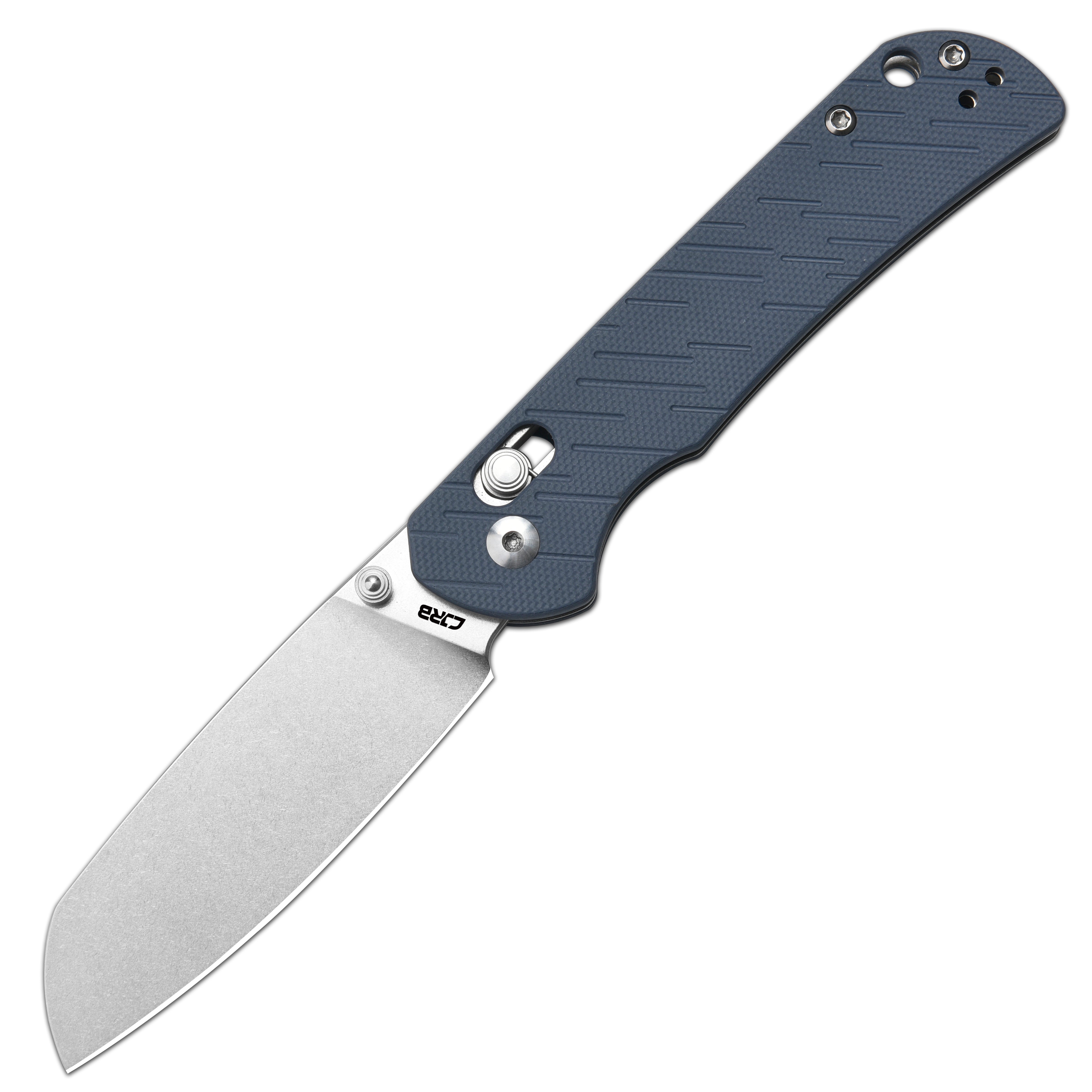 CJRB Lyrid J1953 AR-RPM9 Steel Blade G10 Handle Folding Knives - Stone Wash/Gray G10 (J1953-GY)