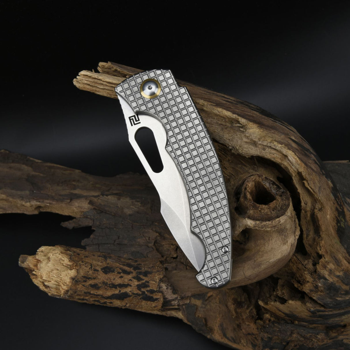 Artisan Cutlery Xcellerator ATZ-1860G CPM S90V Blade Titanium Handle Folding Knives