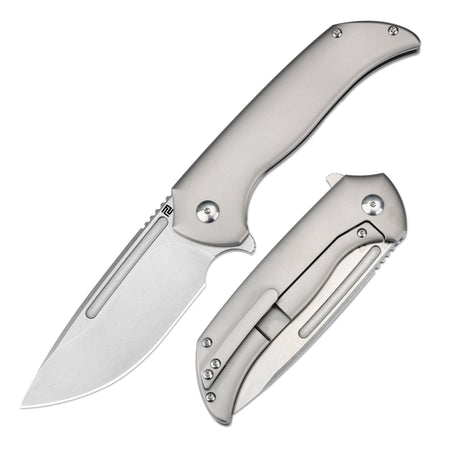 ArtisanCutlery Trux ATZ-1861G S35VN Blade Titanium Handle Folding Knives