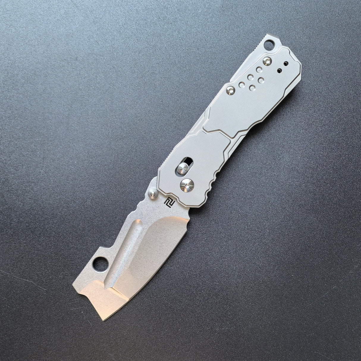 ArtisanCutlery Butcherling ATZ-1881 Titanium Handle Folding Knives(PROTOTYPE)