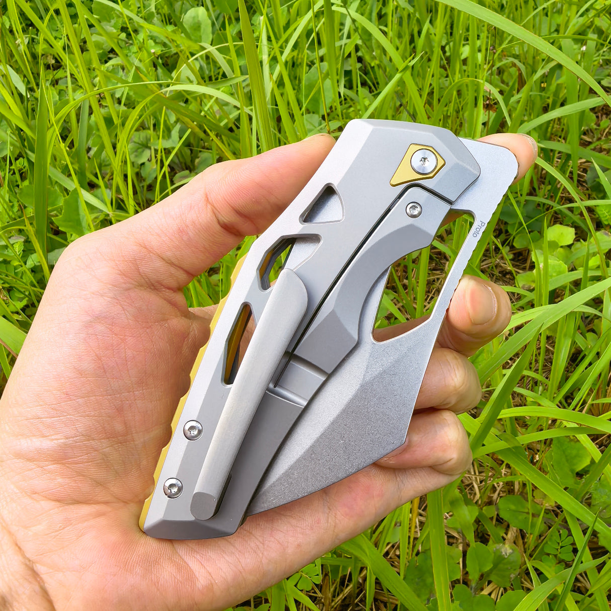 ArtisanCutlery Tortoise ATZ-1884G S35VN Blade Titanium Handle Folding Knives(PROTOTYPE)