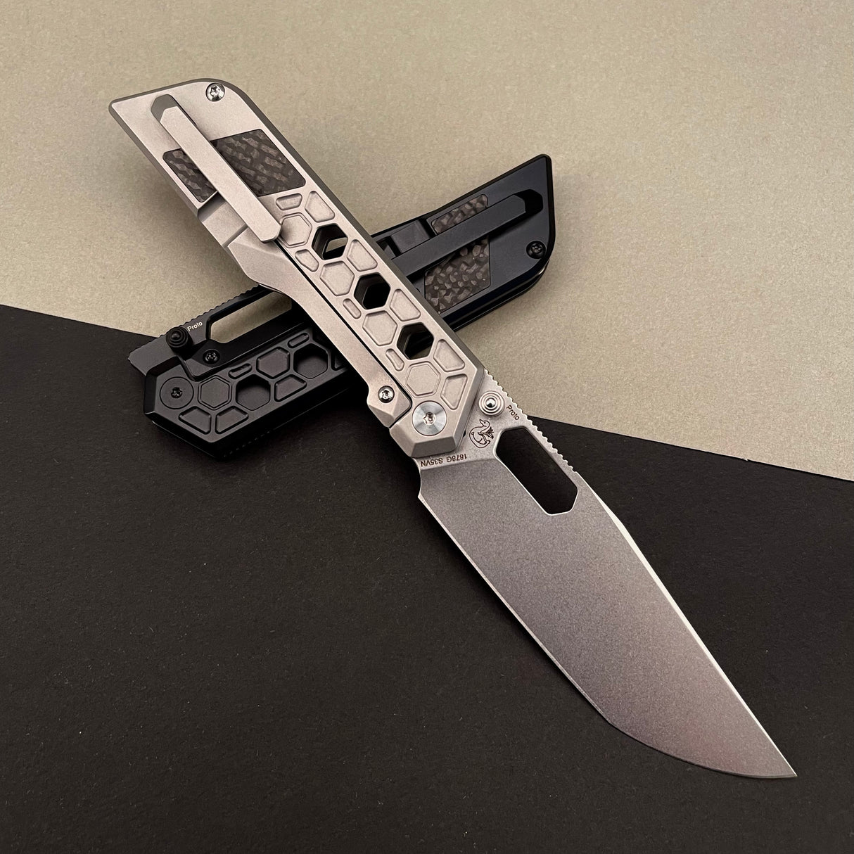 ArtisanCutlery Beest ATZ-1878G S35VN Blade Titanium Handle Folding Knives(PROTOTYPE)