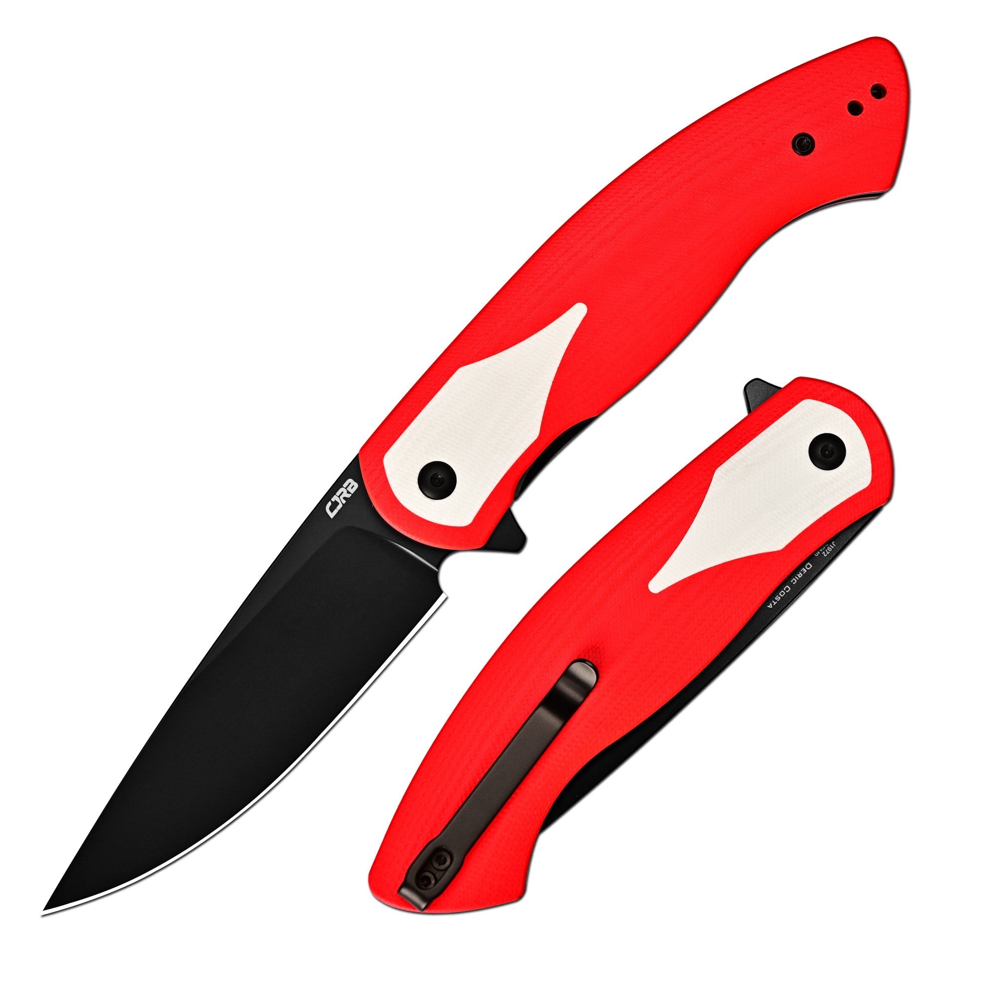 CJRB Rodayo Flipper & Liner Lock Red - Product view 2