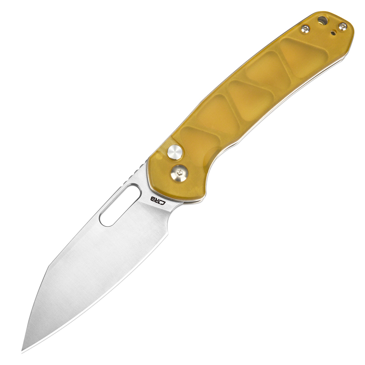 CJRB Pyrite-Alt Wharncliffe J1925A AR-RPM9 Powder Steel Blade Ultem Handle Folding Knives