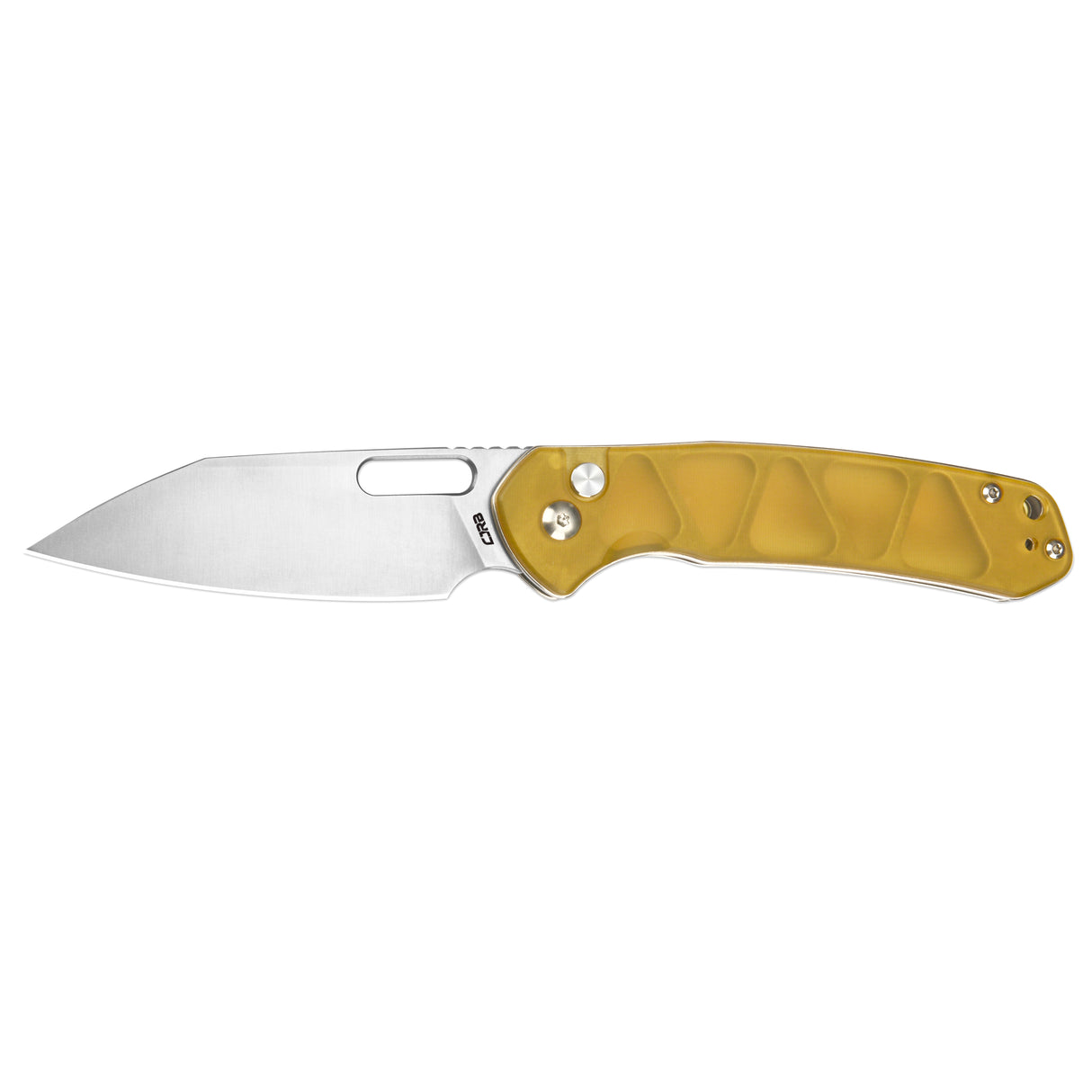 CJRB Pyrite-Alt Wharncliffe J1925A AR-RPM9 Powder Steel Blade Ultem Handle Folding Knives