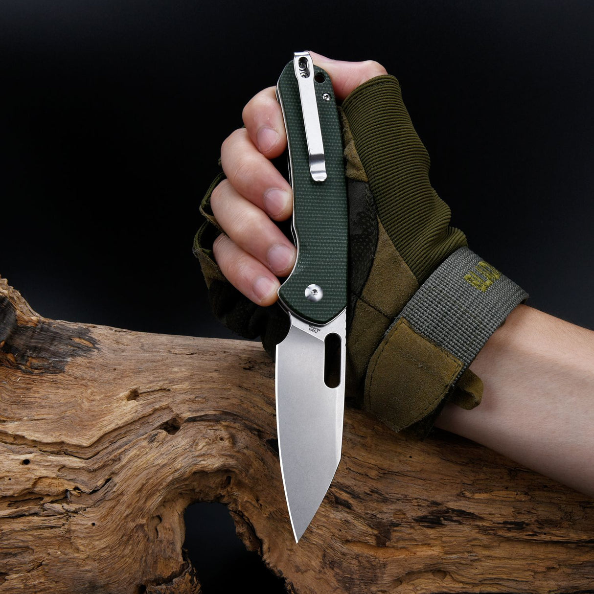 CJRB Pyrite Wharncliffe J1925A AR-RPM9 Steel Blade Micarta Handle Folding Knives