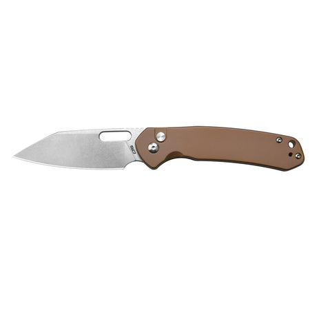 CJRB Pyrite Wharncliffe J1925A AR-RPM9 Steel Blade Steel Handle Folding Knives Copper Steel Color