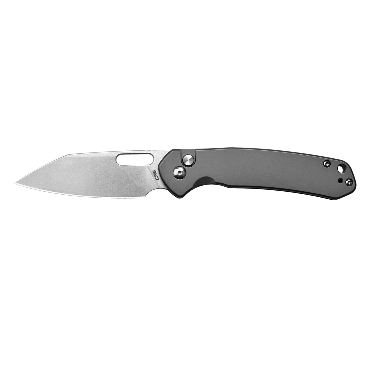 CJRB Pyrite Wharncliffe J1925A AR-RPM9 Steel Blade Steel Handle Folding Knives Gray Steel Color