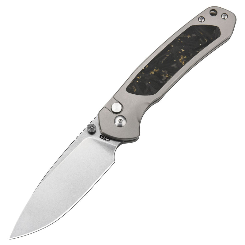 Cjrb Pyrite J1925t-gcf Cpm S90v Blade Titanium Handle Folding Knives(limited Edition) - cjrb pyrite