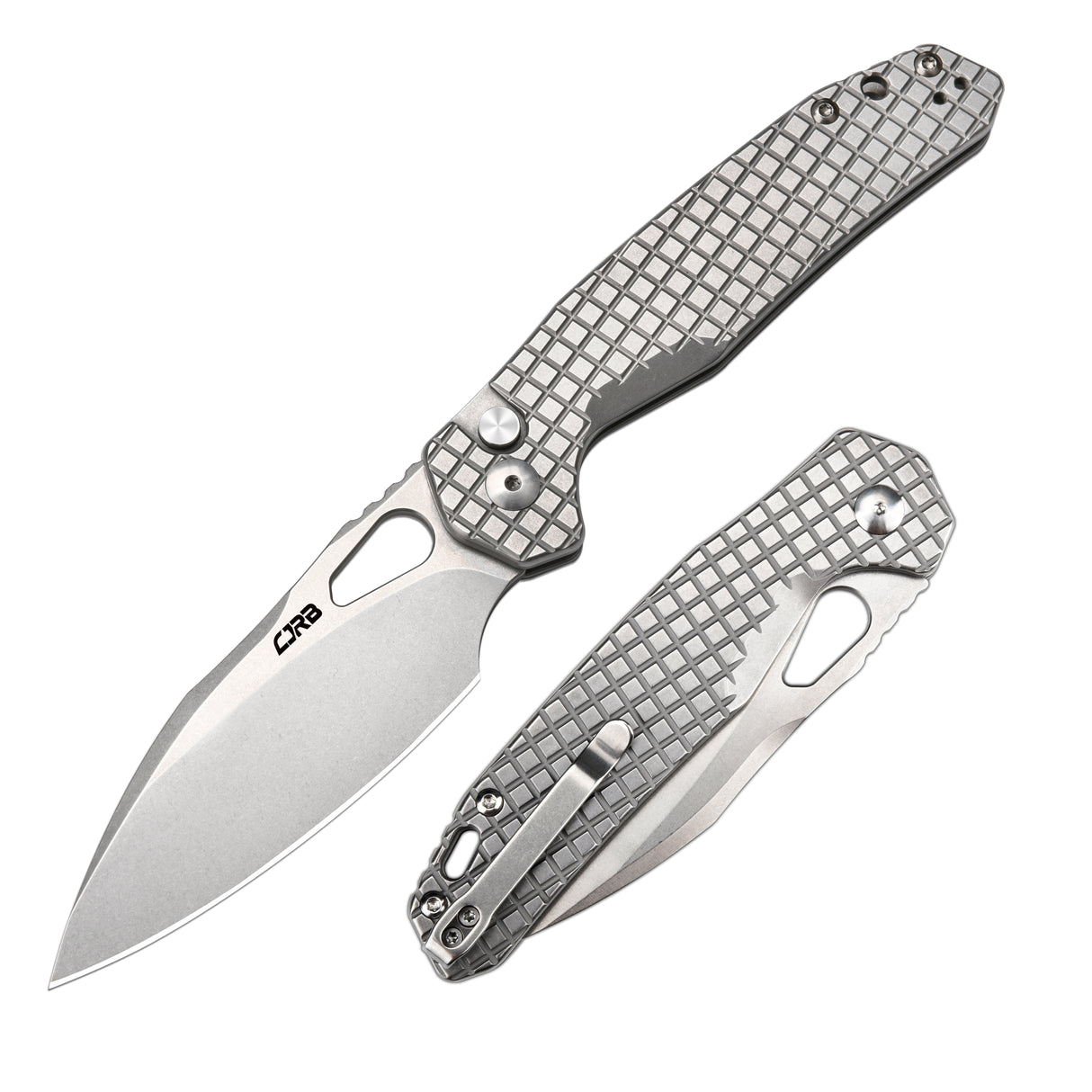 CJRB Frack J1931 AR-RPM9 Steel Blade Steel(Frag pattern) Handle Folding Knives