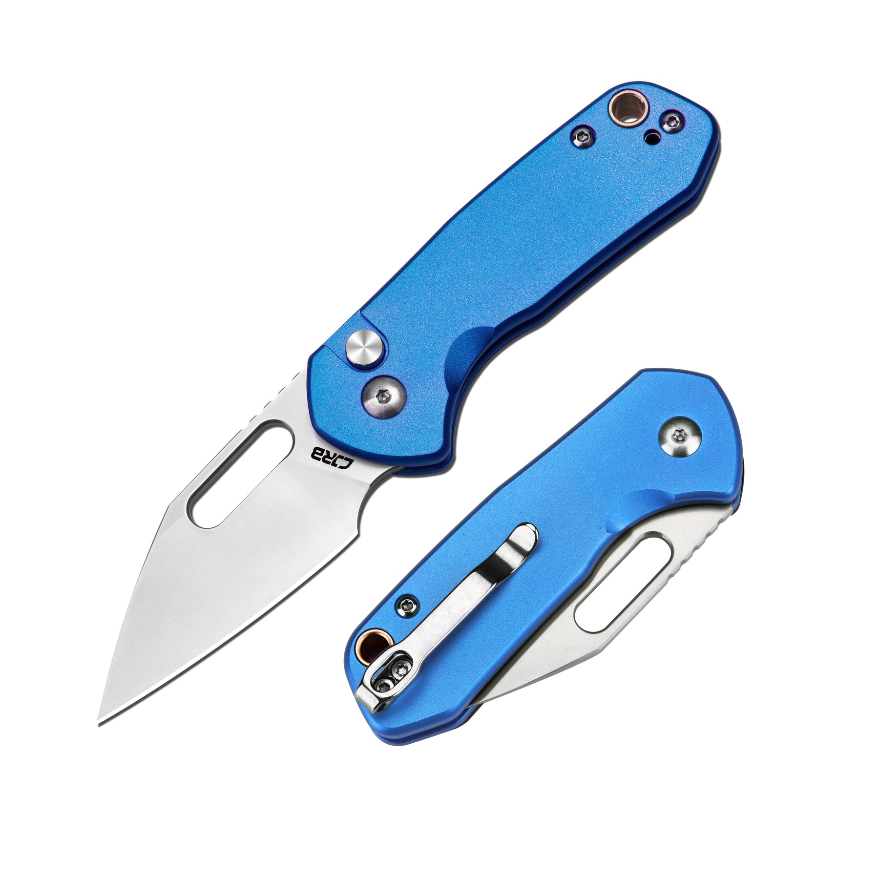 CJRB Mini Pyrite J1933 AR-RPM9 Powder Steel Blade Aluminium Handle Folding Knives