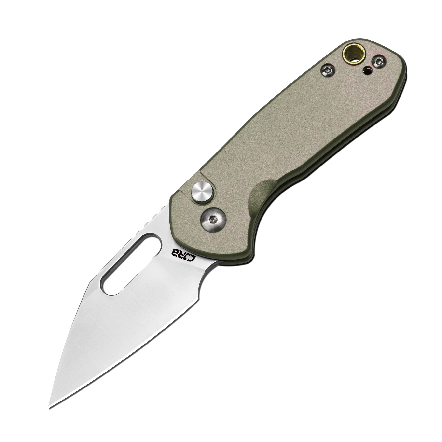 CJRB Mini Pyrite J1933 AR-RPM9 Powder Steel Blade Aluminium Handle Folding Knives