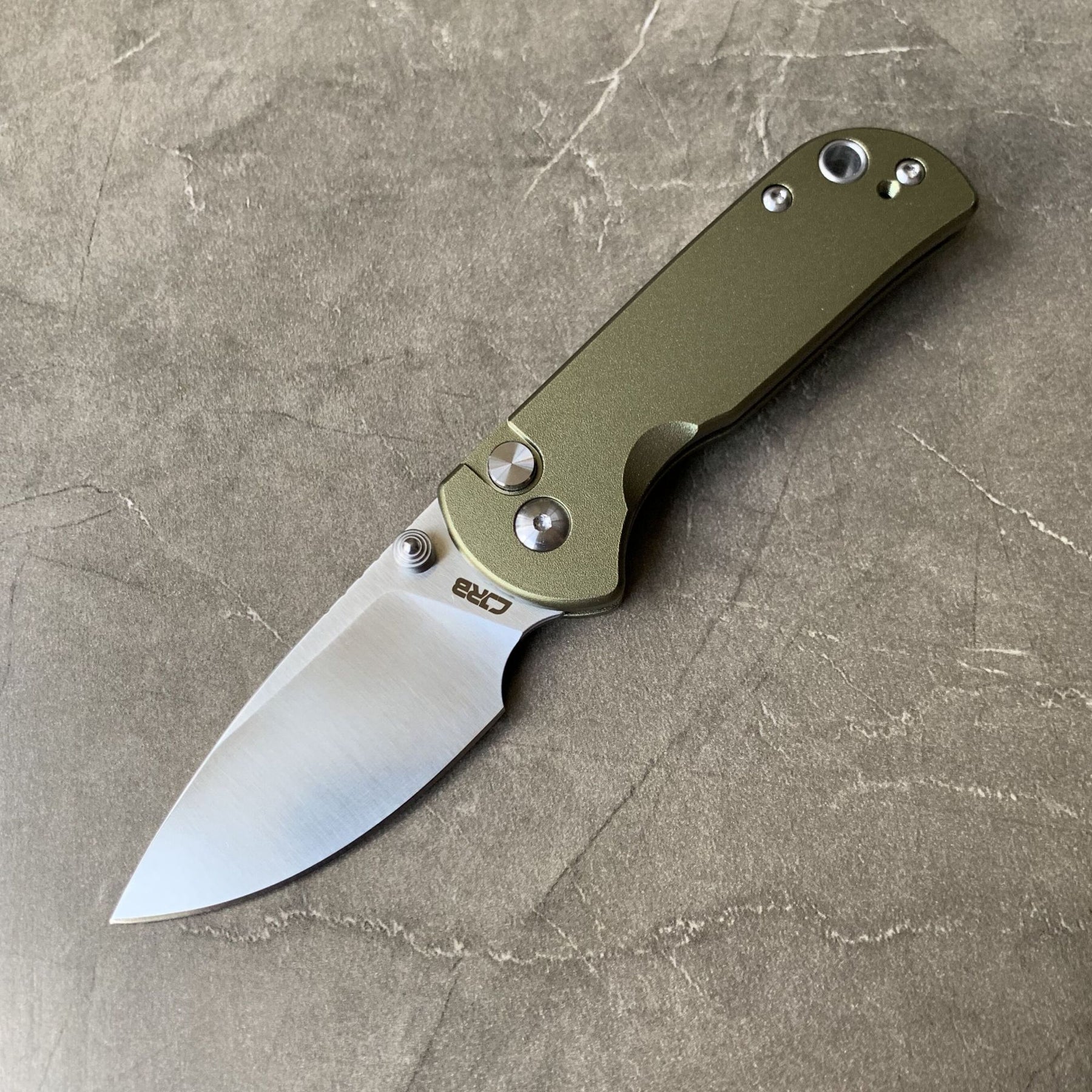 CJRB Mini Pyrite Prototype J1934 AR-RPM9 Powder Steel Blade Aluminium Handle Folding Knives