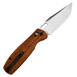 CJRB Prado J1936 AR-RPM9 Powder Steel Blade Wood Handle Crossbar Lock Folding Knives