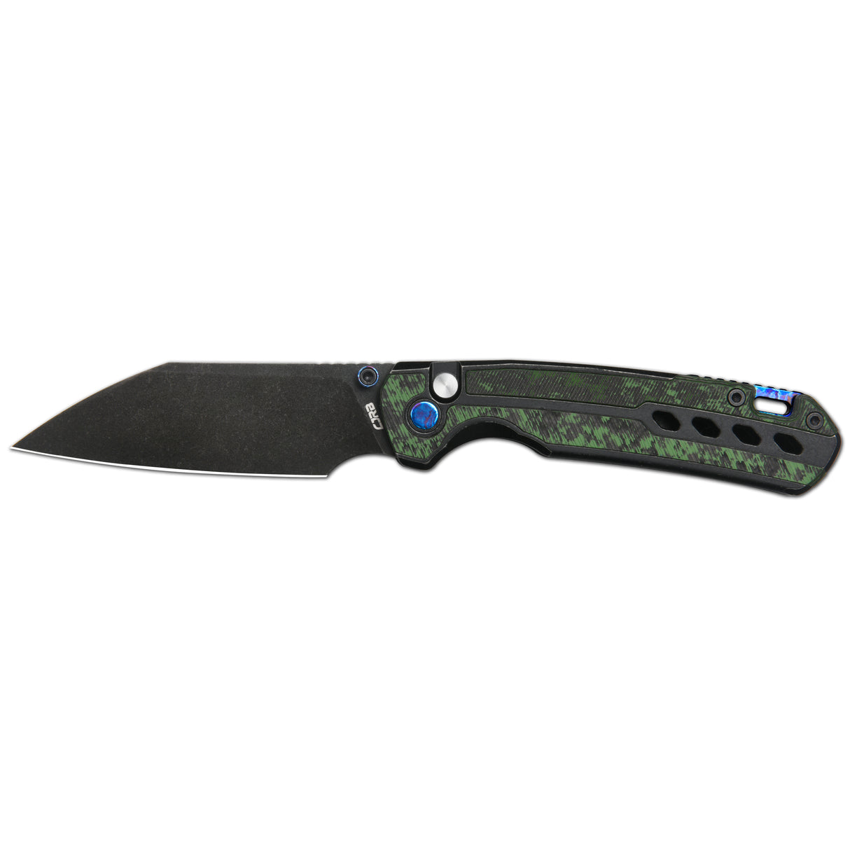 CJRB Interstellar Pyrite-Light J1945G S90V Blade Titanium and Fat Carbon Inlay Handle Folding Knives(Limited edition)