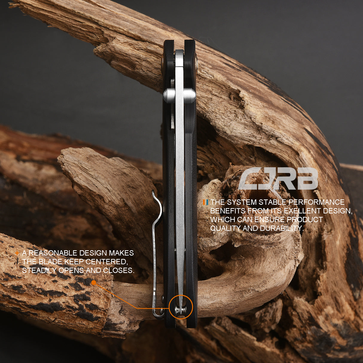 CJRB Feldspar J1912S D2/AR-RPM9 Blade G10(contoured & CNC pattern texture) Handle Folding Knives