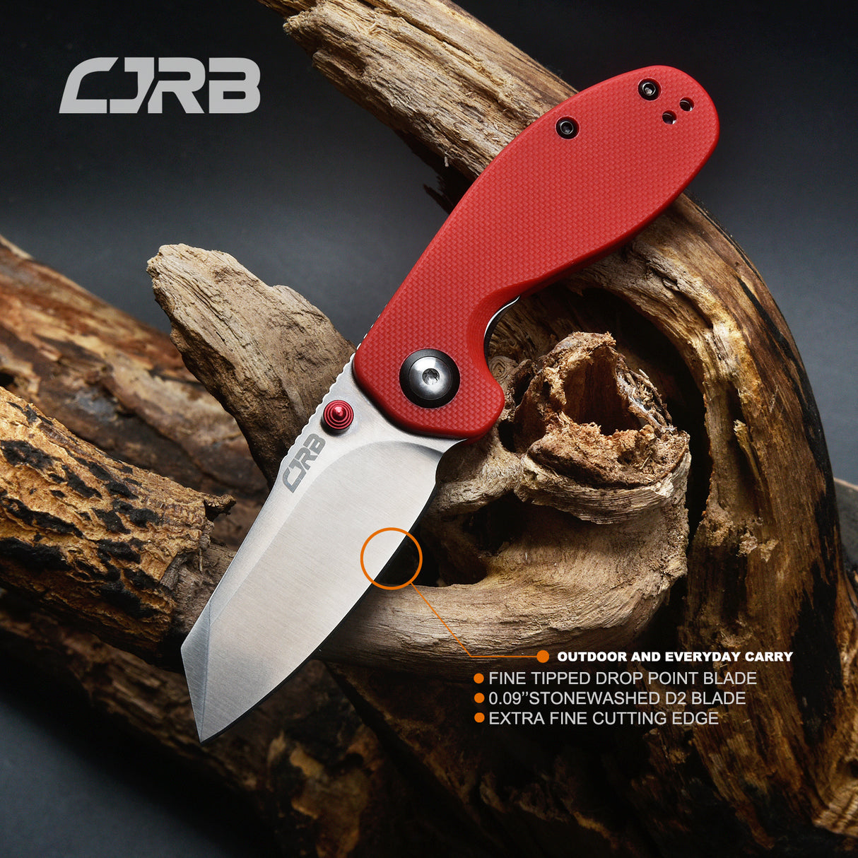 CJRB Maileah J1918 AR-RPM9 Powder Steel Blade G10 Handle Folding Knives