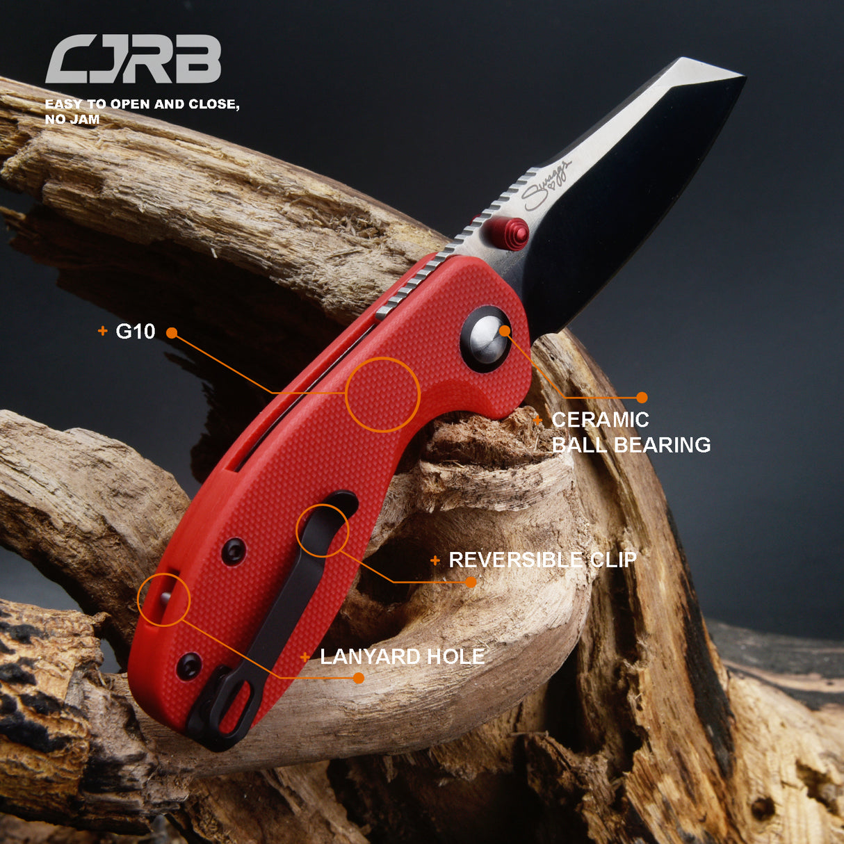 CJRB Maileah J1918 AR-RPM9 Powder Steel Blade G10 Handle Folding Knives