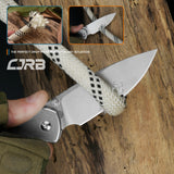 CJRB Pyrite J1925 AR-RPM9 Steel Blade Steel Handle Folding Knives