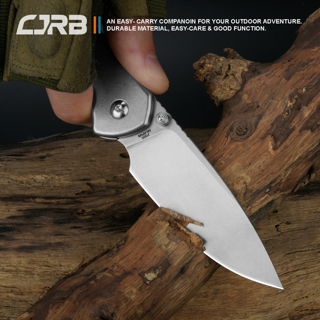 CJRB Pyrite J1925 AR-RPM9 POWDER STEEL BLADE STEEL HANDLE FOLDING KNIVES