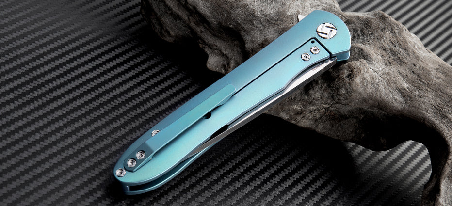 Artisan Cutlery Shark ATZ-1707G S35VN Blade Titanium Handle Folding Knives