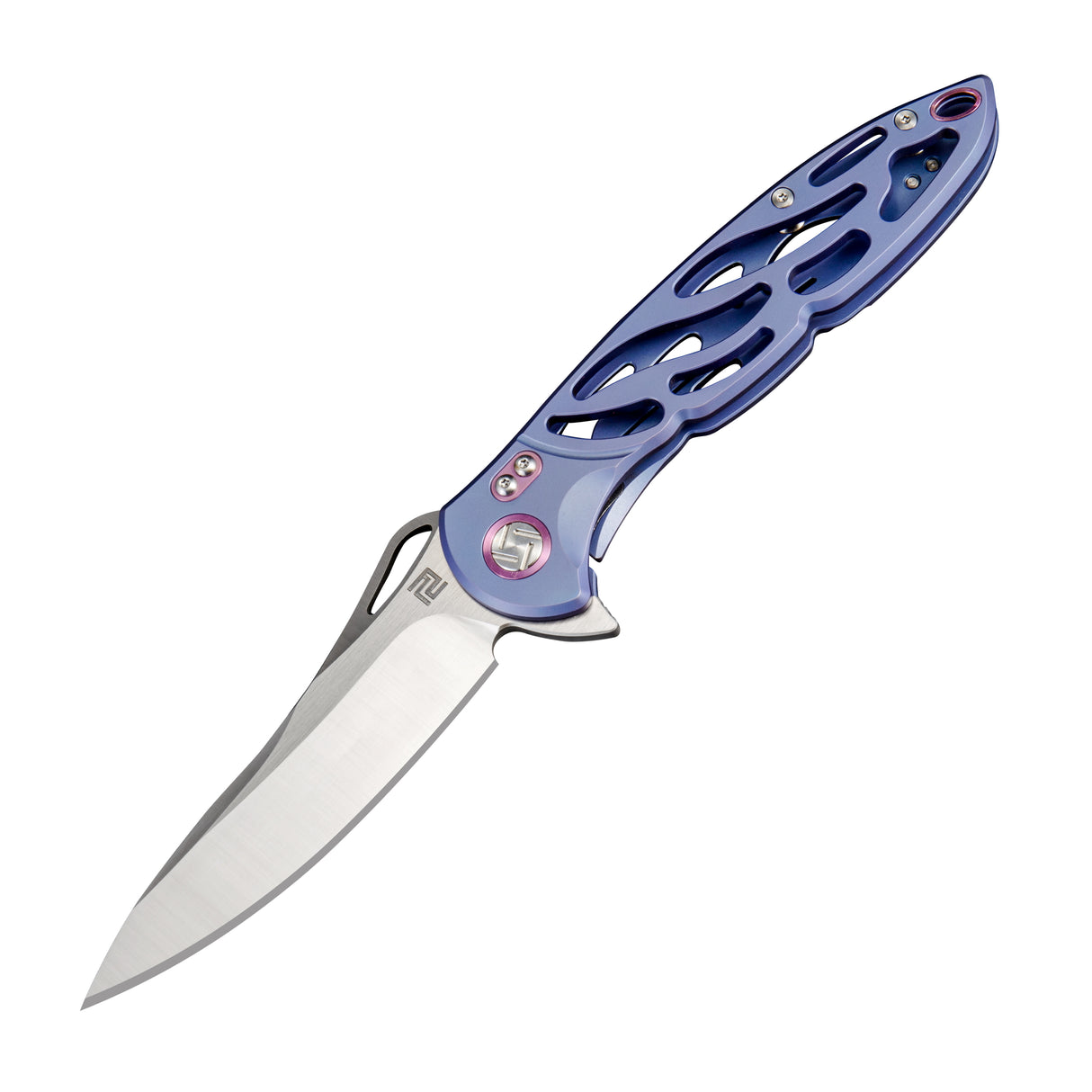 Artisan Cutlery Hoverwing ATZ-1801G M390 Blade Titanium TC4 Handle Folding Knives