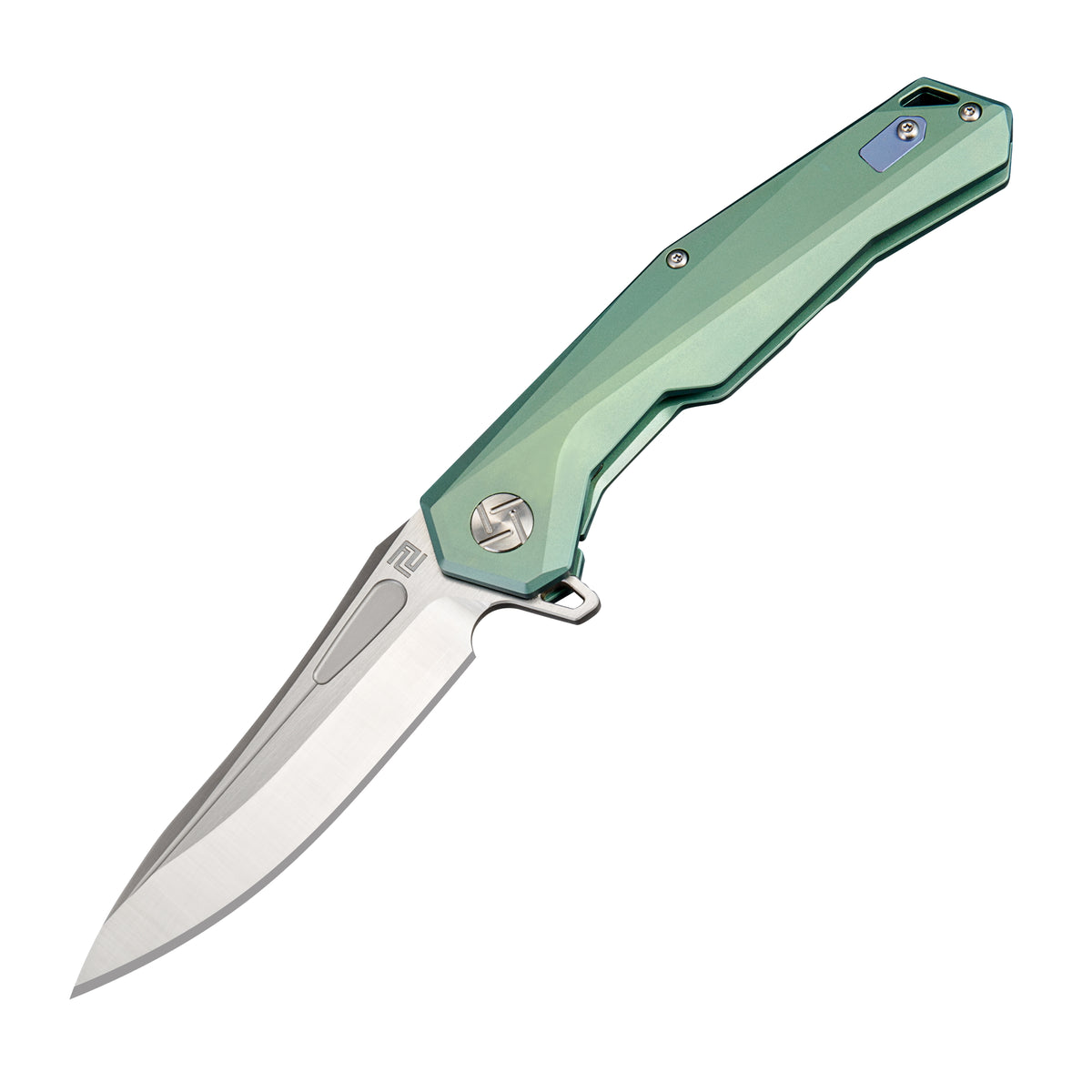 Artisan Cutlery Zumwalt(ATZ1808G)M390 Titanium Handle, Drop Point