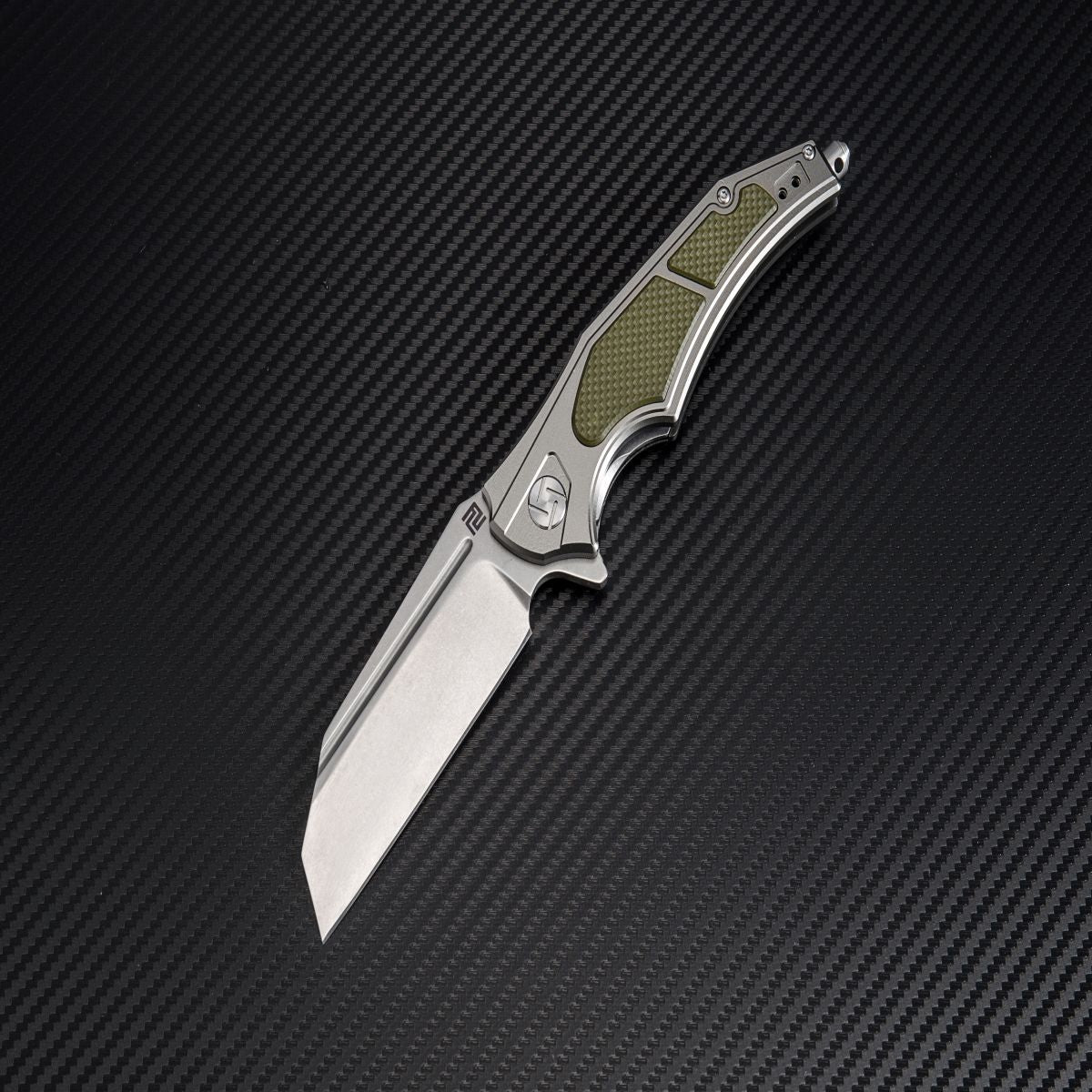 Artisan Cutlery Apache Nomad ATZ-1813P D2 Blade Aluminum Handles with G10 Onlays Folding Knives