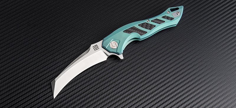 Artisan Cutlery Eagle ATZ-1816G S35VN Blade Titanium Handle Folding Knives