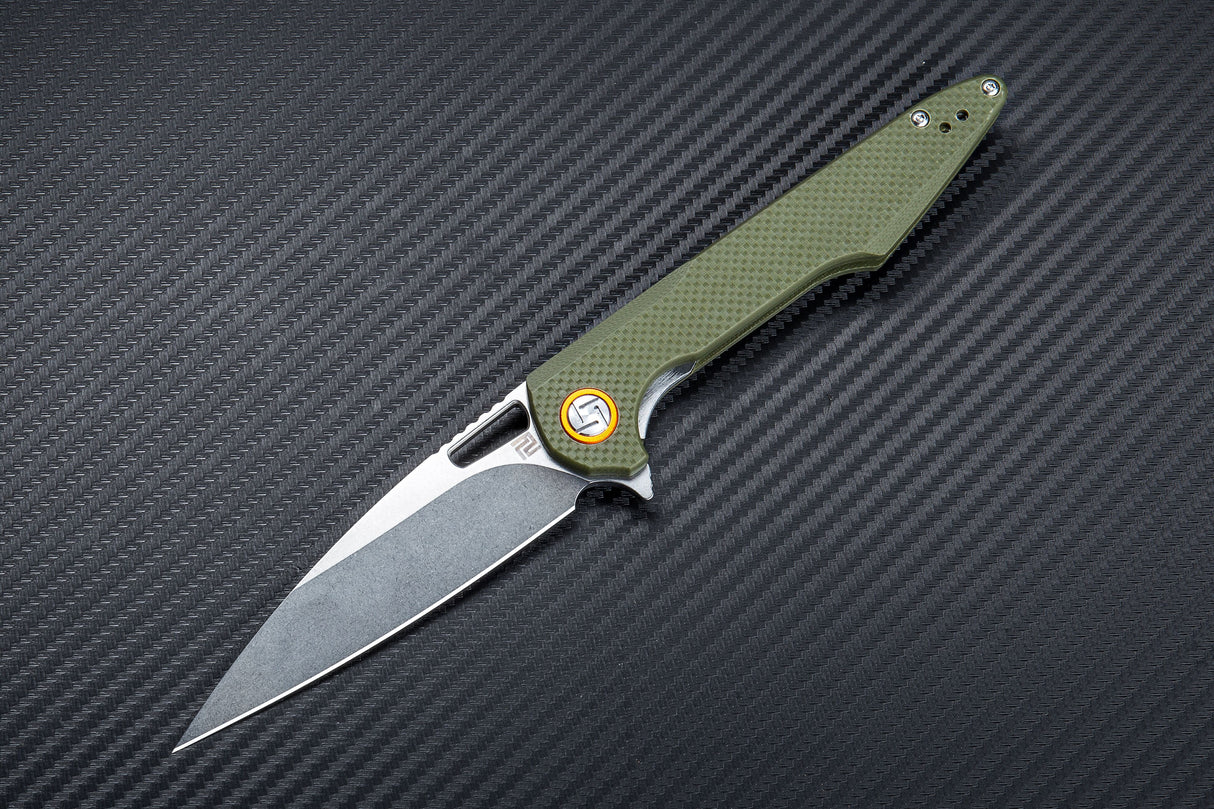 Artisan Cutlery Archaeo ATZ-1821PS D2 Blade G10 Handle Folding Knives