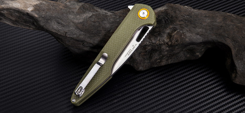 Artisan Cutlery Archaeo ATZ-1821PS D2 Blade G10 Handle Folding Knives
