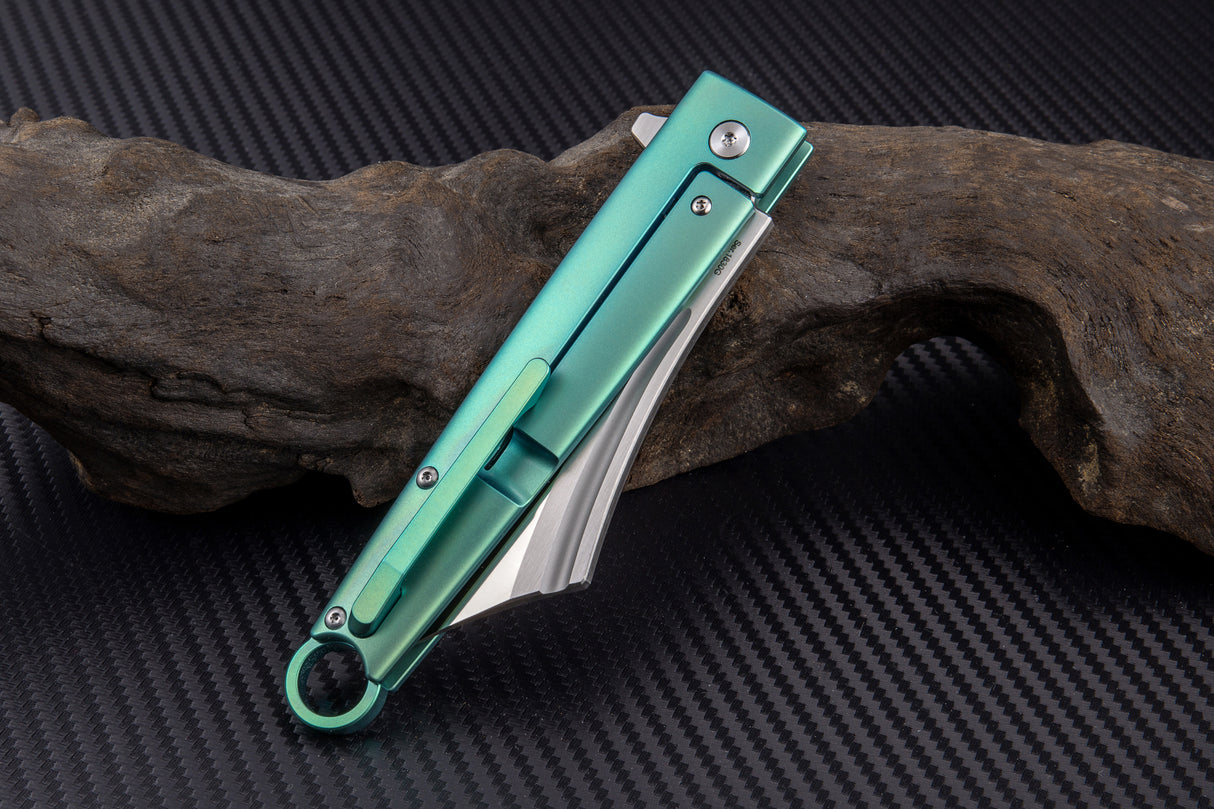 Artisan Cutlery Cutlass ATZ-1830G S35VN Blade Titanium and Carbon fiber Handle Folding Knives