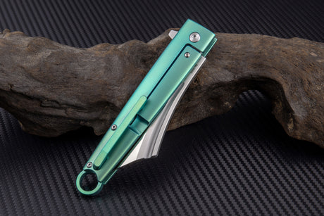 Artisan Cutlery Cutlass ATZ-1830G S35VN Blade Titanium and Carbon fiber Handle Folding Knives