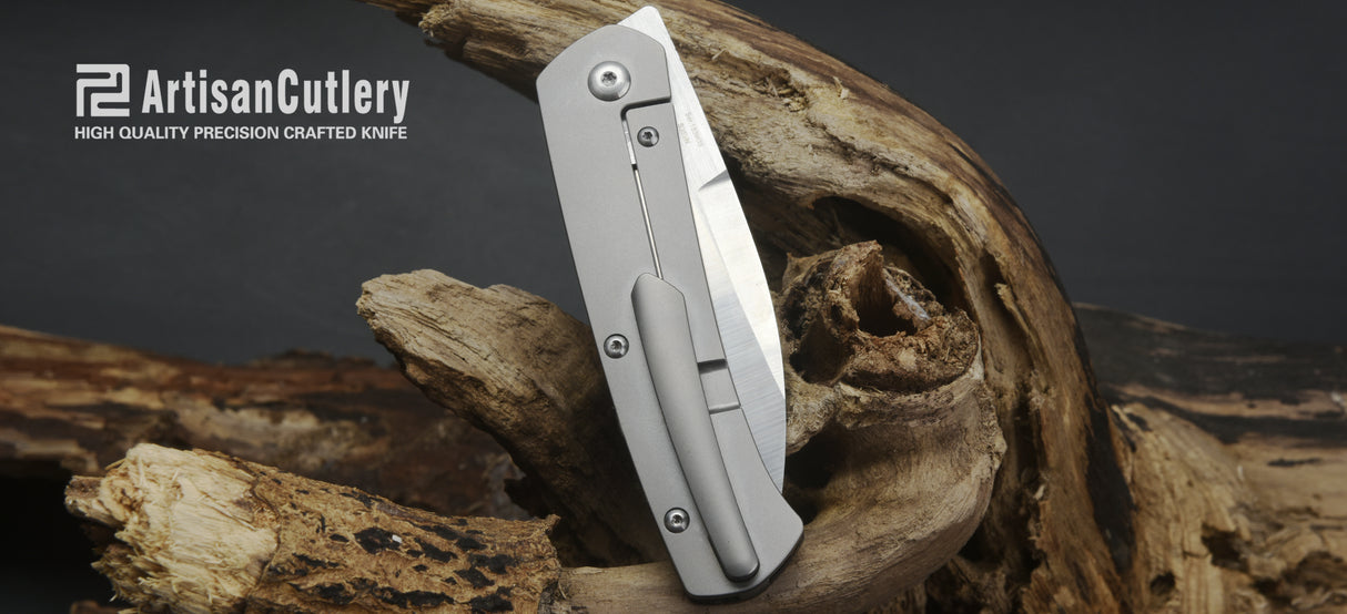 Artisan Cutlery Centauri ATZ-1839GS S35VN Blade Titanium and Carbon Fiber Handle Folding Knives