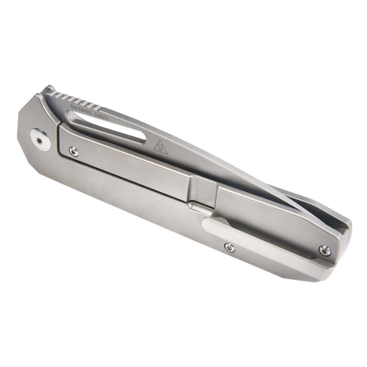 Artisan Cutlery Arion ATZ-1843G S35VN Blade Titanium Handle Folding Knives