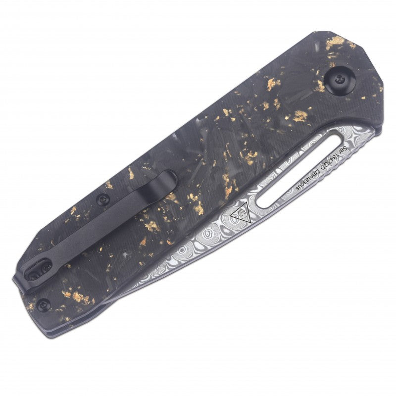 Artisan Cutlery Arion ATZ-1843GD Damascus Blade Folding Knives