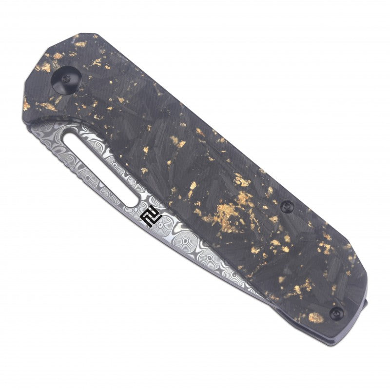Artisan Cutlery Arion ATZ-1843GD Damascus Blade Folding Knives