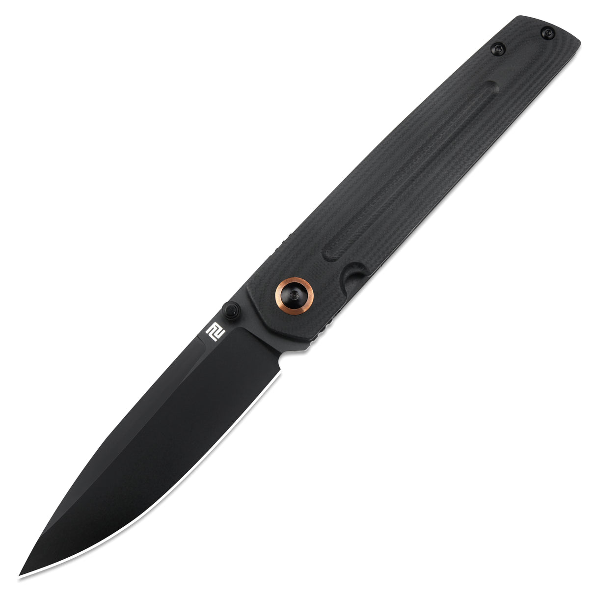Artisan Cutlery Sirius 1849P-BBK AR-RPM9 Black PVD Coated Blade G10 Handle Folding Knives