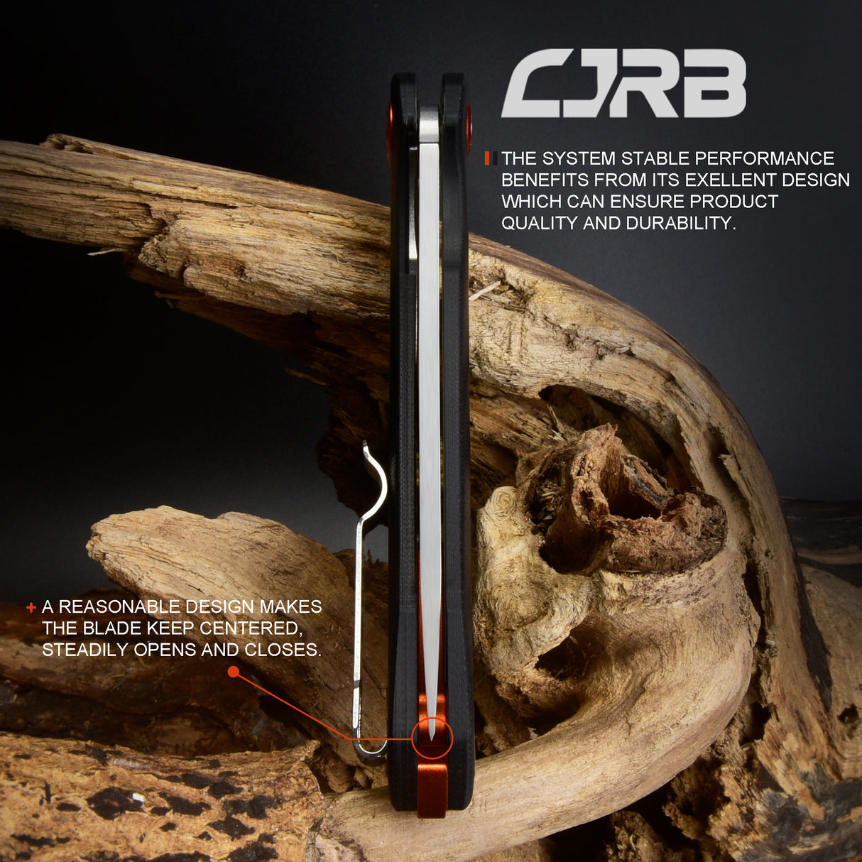CJRB Gobi  J1906 AR-RPM9 Blade G10(contoured & CNC pattern texture) Handle Folding Knives