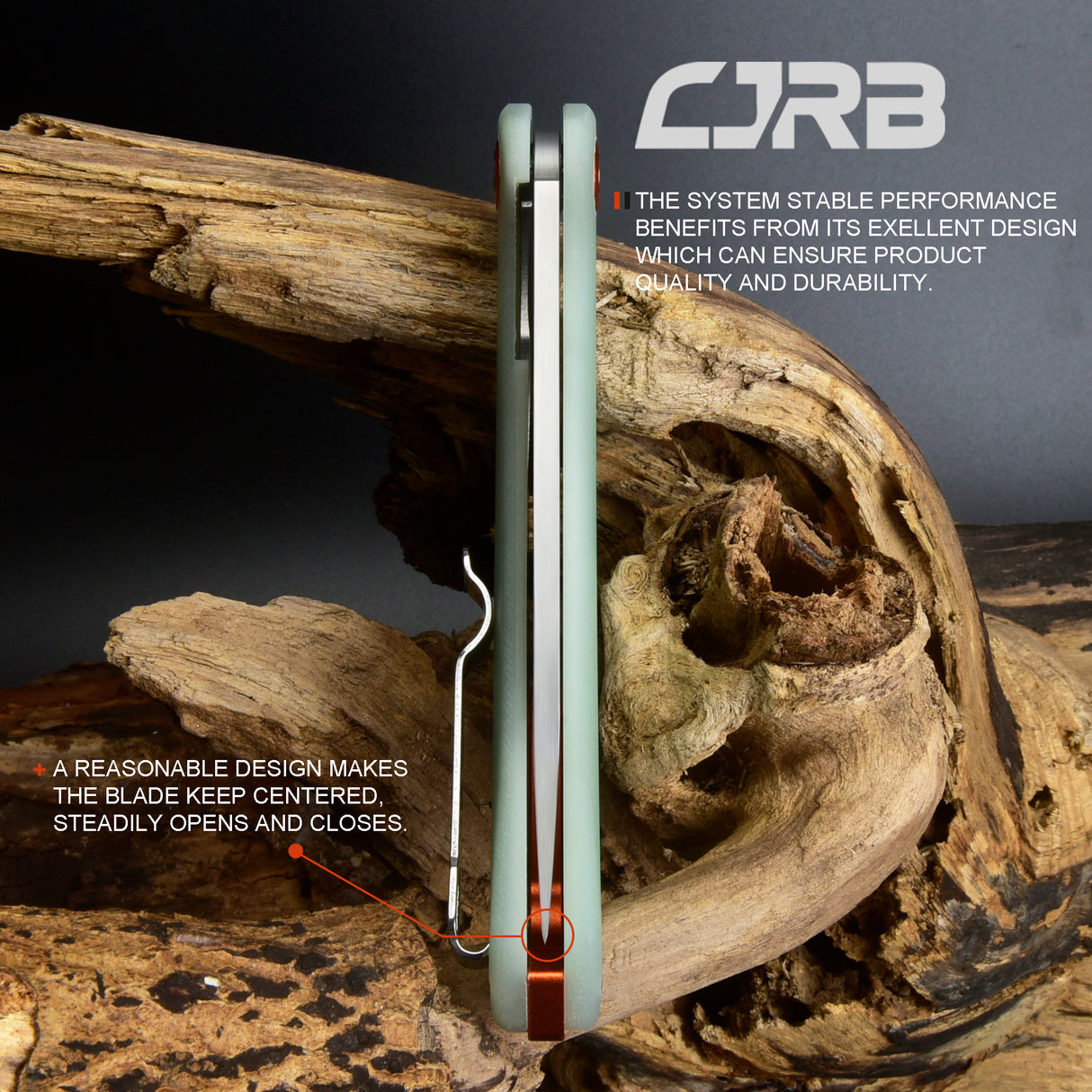 CJRB Gobi  J1906 AR-RPM9 Blade G10(contoured & CNC pattern texture) Handle Folding Knives