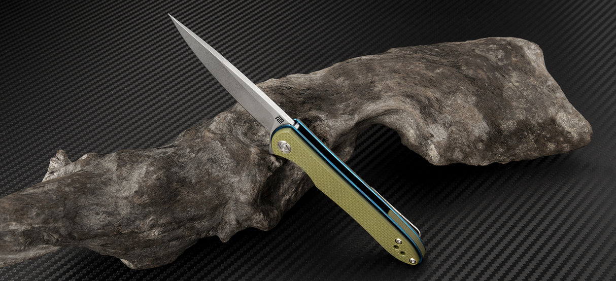 Artisan Cutlery Shark ATZ-1707PS D2 Blade G10 Handle Folding Knives