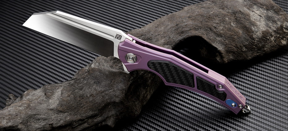 Artisan Cutlery Apache Nomad ATZ-1813G M390 Blade Titanium Handle Folding Knives