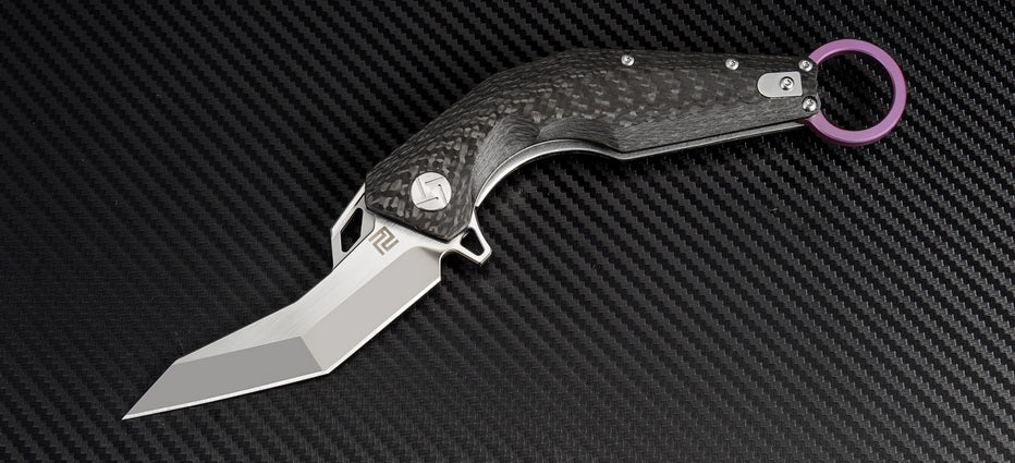 Artisan Cutlery Cobra ATZ-1811G  M390 Blade Carbon fiber Handle Folding Knives