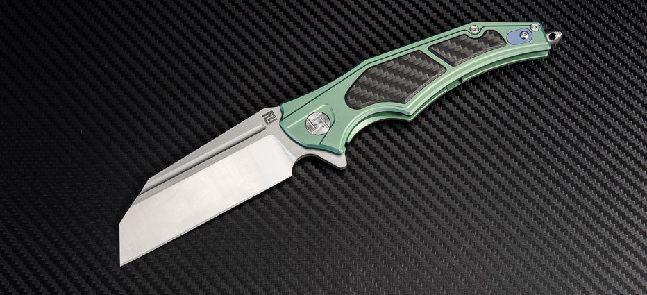 Artisan Cutlery Apache Nomad ATZ-1813G M390 Blade Titanium Handle Folding Knives