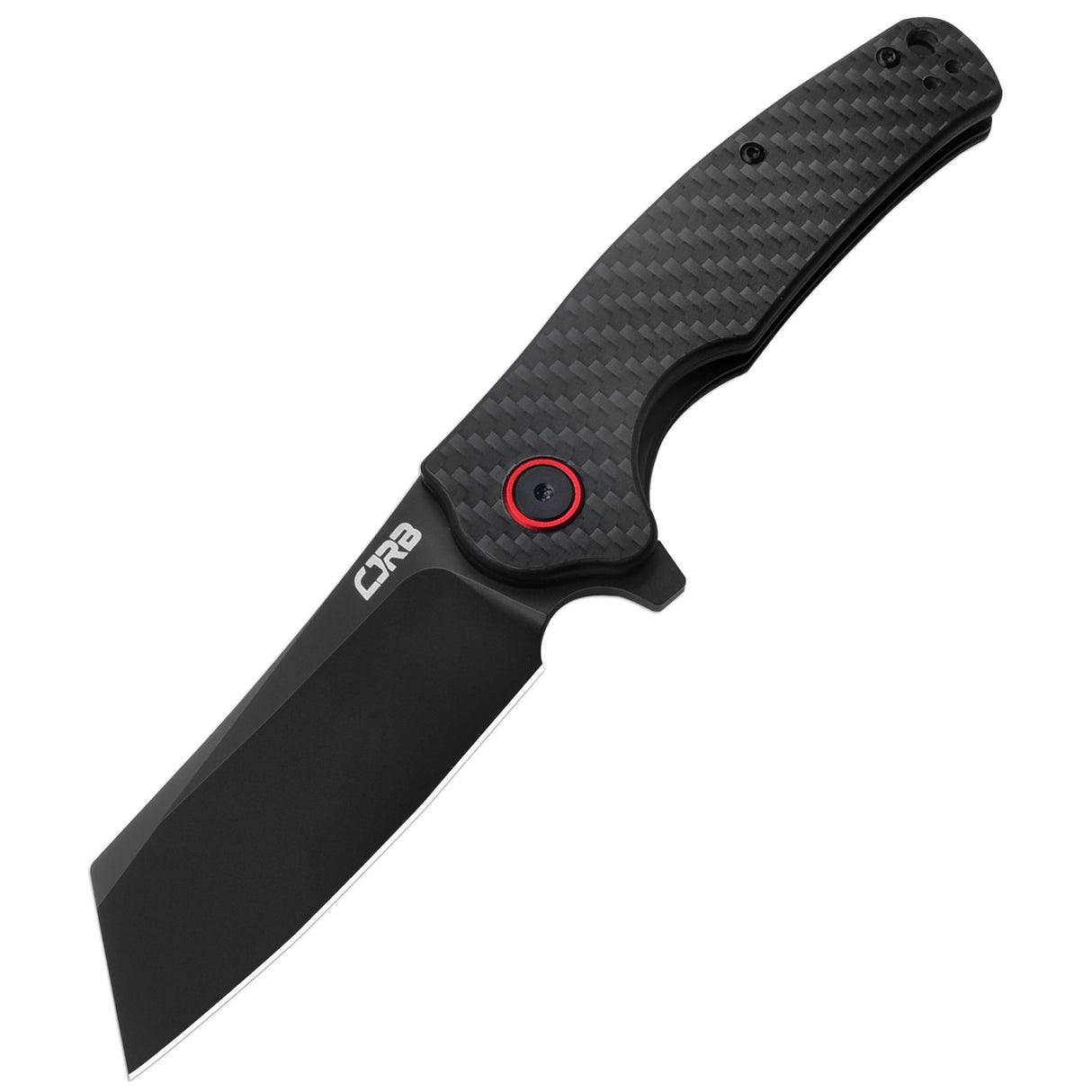 CJRB CRAG J1904 AR-RPM9 Steel Black PVD Blade Carbon Fiber Handle Folding Knives