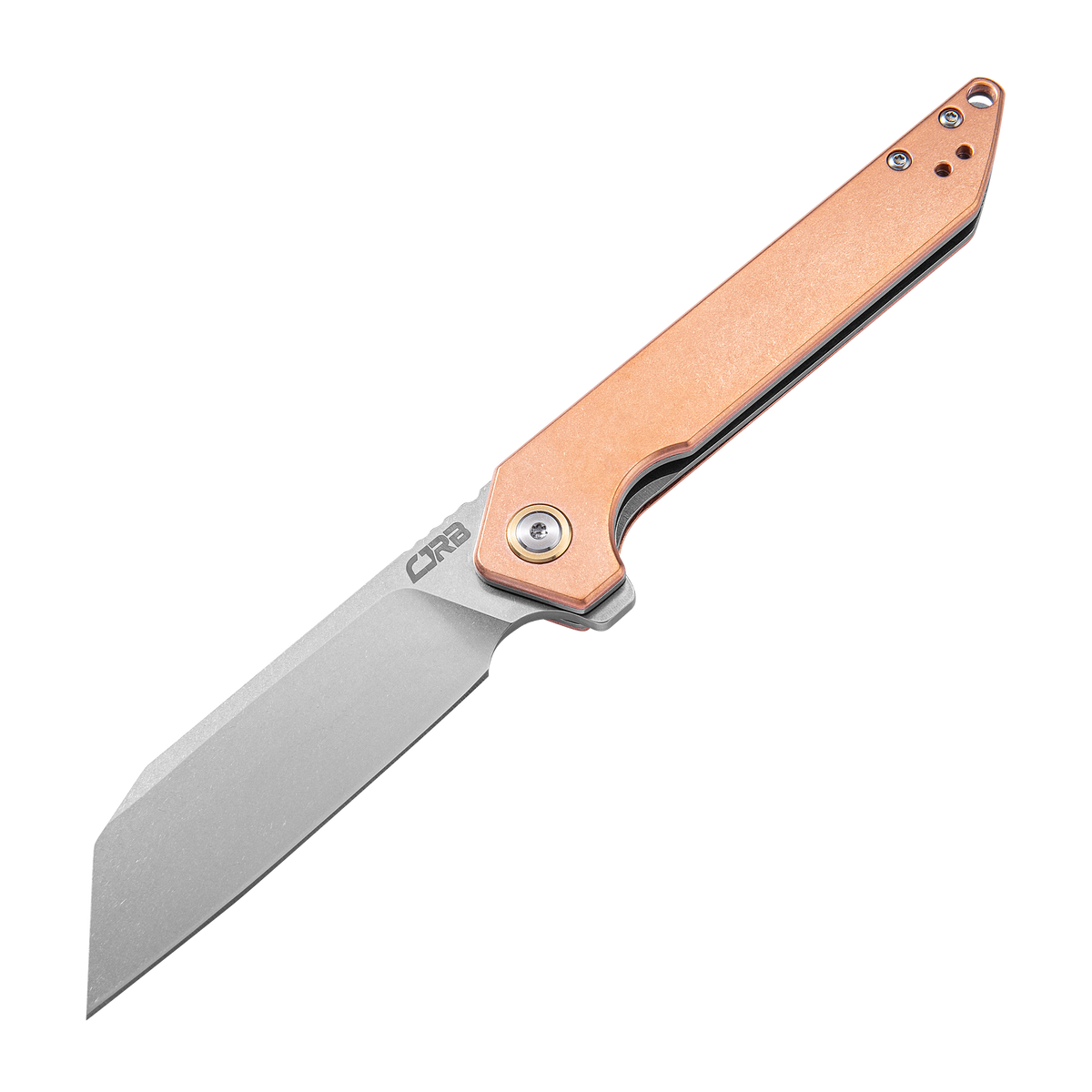CJRB Rampart J1907: D2 Blade, Copper Handle Folding Knives