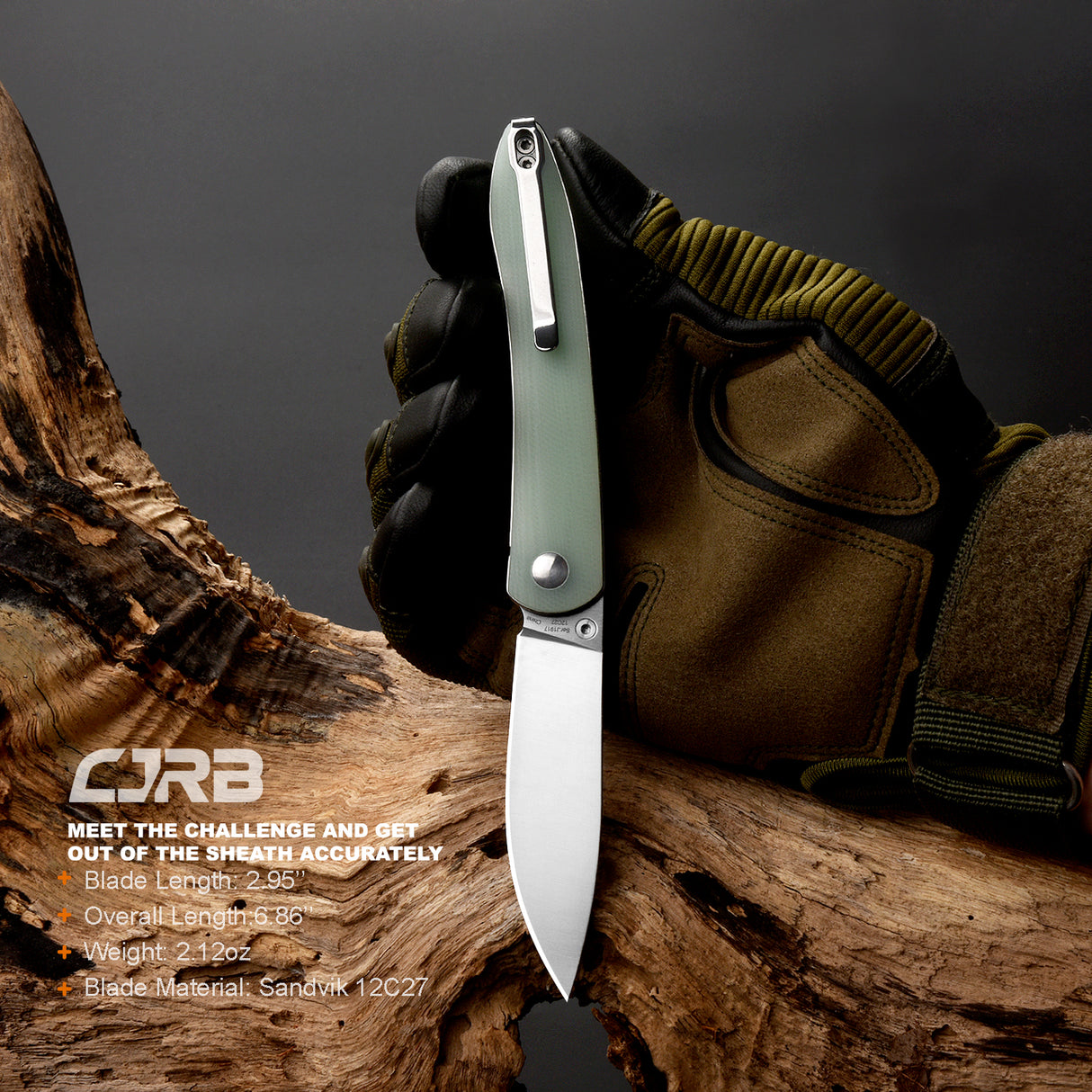 CJRB Ria J1917 12C27 Blade G10 Handle Folding Knives