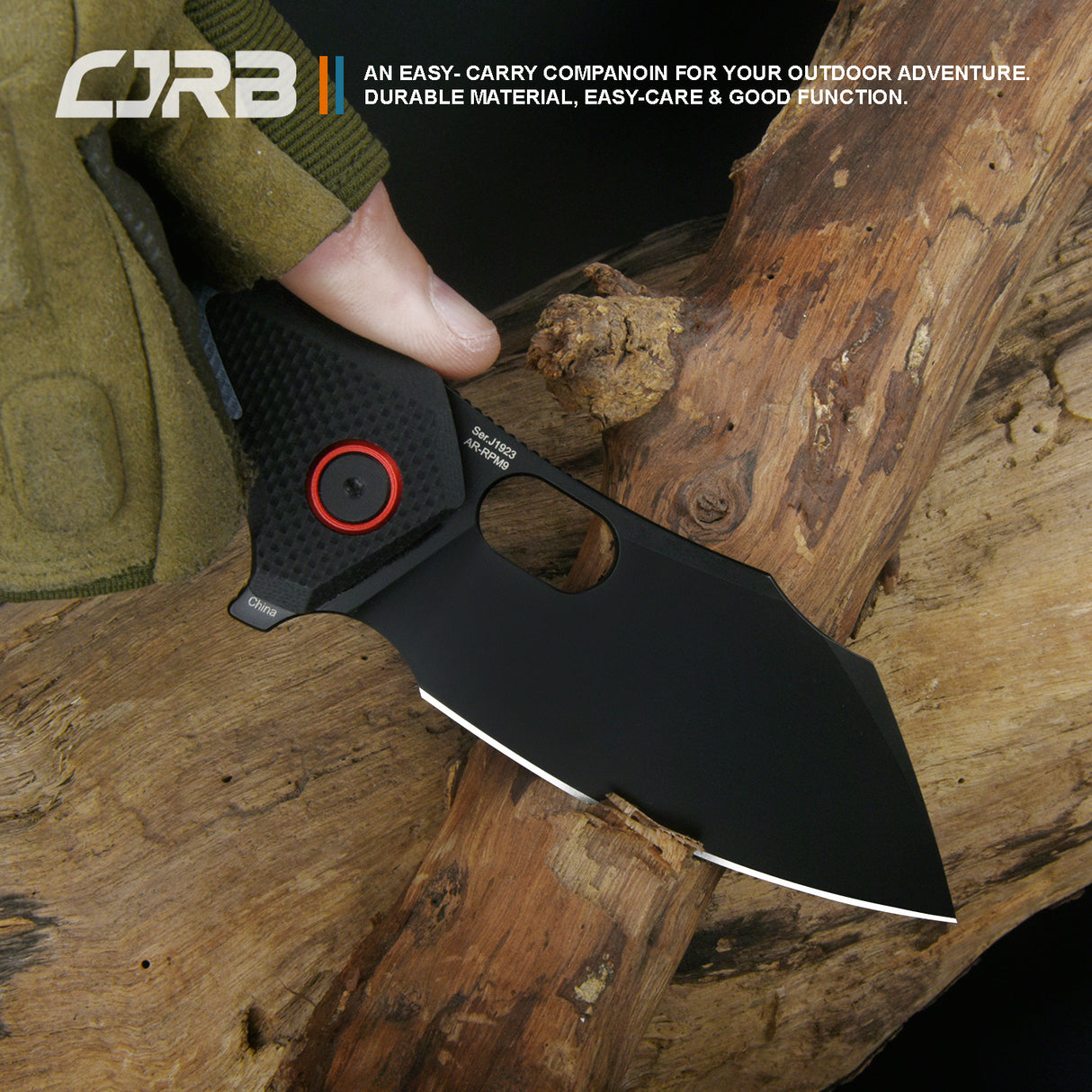 CJRB Caldera J1923 AR-RPM9 Steel Blade G10 Handle Folding Knives